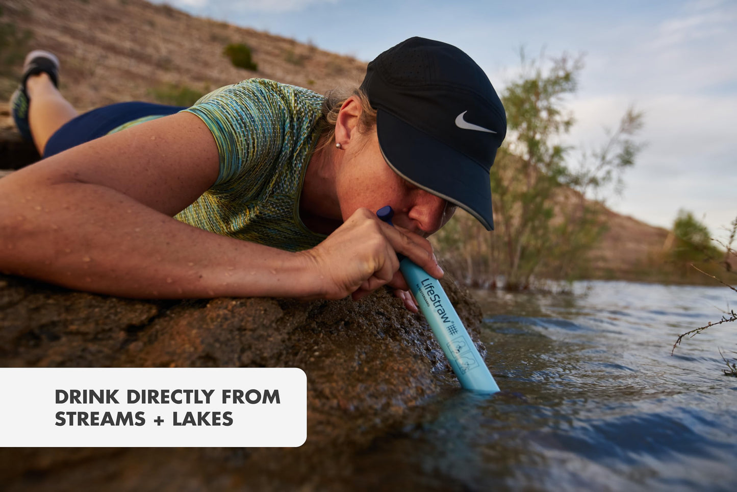 LifeStraw Personal — Water Filter for Hiking, Camping, Travel, and Emergency Preparedness, 2 Pack, Blue