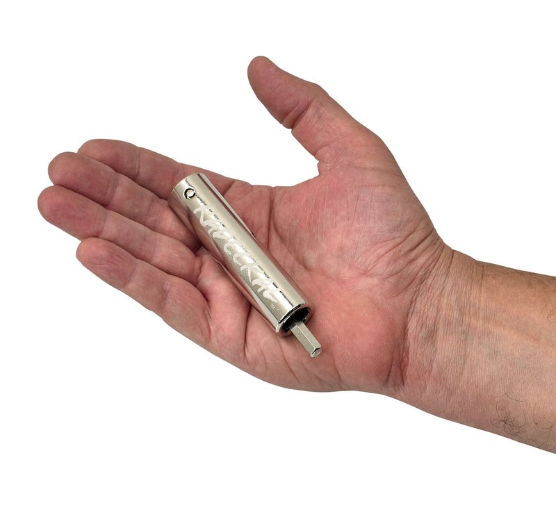 RADECKAL Compact Pocket Skate Tool- T Tool All in One Skate Tool for Skateboards, Longboards, Mini Skateboards, and Cruisers- Collapses to a Compact Size to Fit in Your Pocket (Silver)