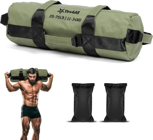 Adjustable Sandbags for Weight Training - Versatile Workout Bags with Handles | 5-200lbs, Multiple Colors