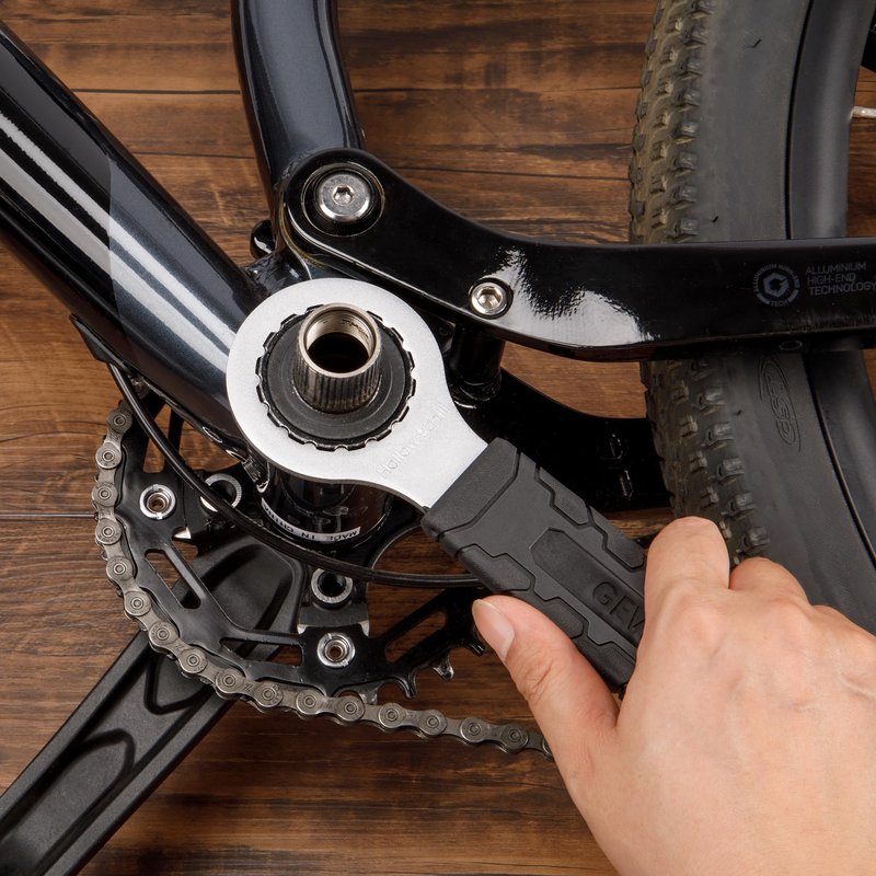 Bicycle Bottom Bracket Tool - Bottom Bracket Removal Install Tool Compatible with Shimano Hollowtech II/BB9000, BBR60,FSA MegaEvo - BB Remover with Crank cap wrench(FSA MegaEvo)