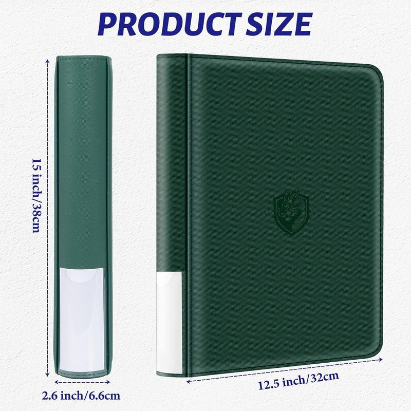 Toploader Binder - Holds 324 Toploaders | Waterproof PU Leather + Anti-Yellowing Inserts | Portable Card Storage for Sports & Game Cards