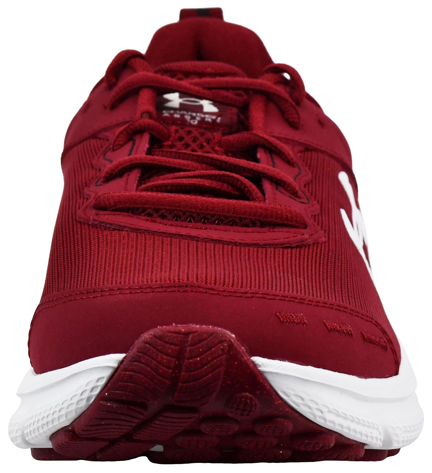 Under Armour Mens Charged Assert 10 Cardinal/Cardinal/White 12.5 Medium