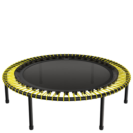 bellicon 39" Fitness Trampoline (Yellow) with Screw-on Legs and Bungee Suspension up to 320 lbs (Extra Strong)