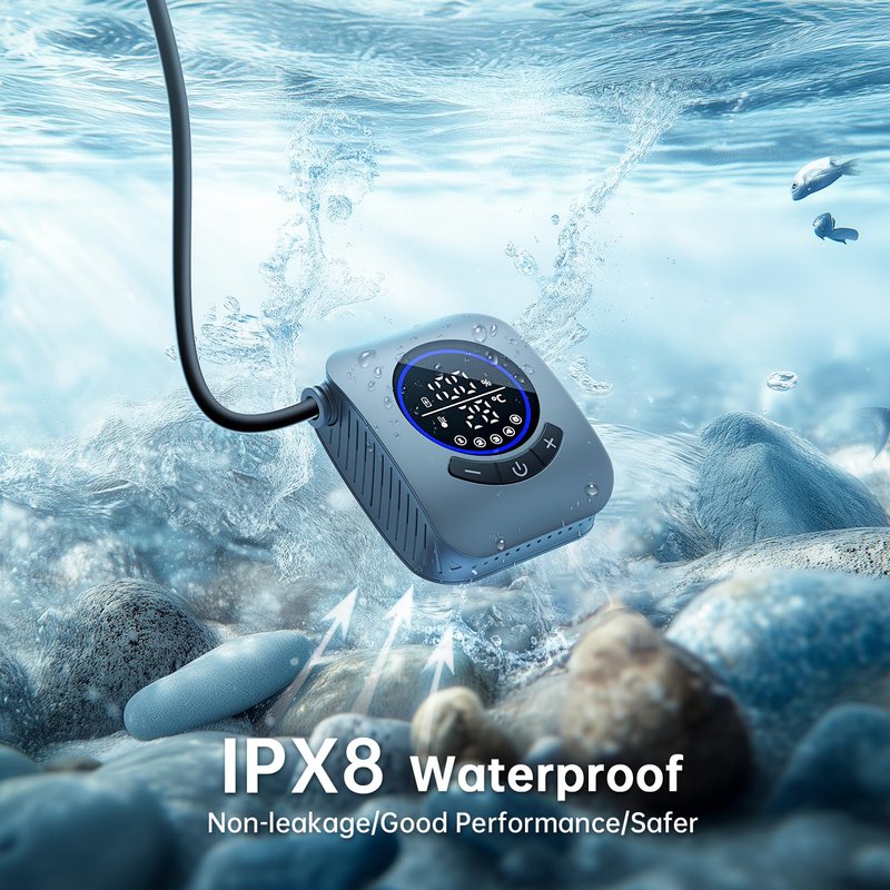 IGRL Portable Shower - 8000mAh Rechargeable Camping Shower Pump with Bath Sponge, 4 Spray Modes, IPX8 Waterproof, Ideal for Outdoor Camping, Travel, Car Washing, Pet Bathing, and Watering Plants
