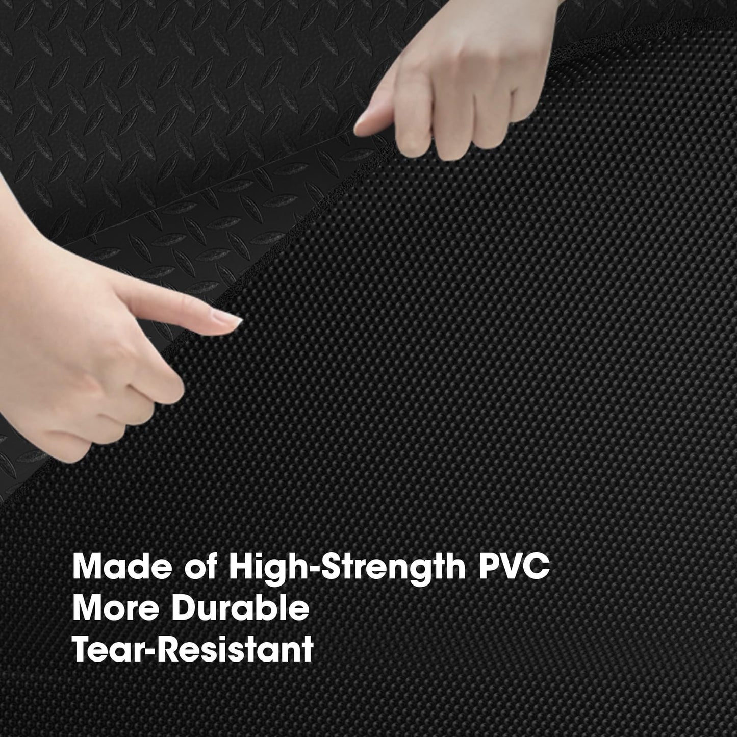 THAILE Treadmill Mat, 68" x 24" x 4mm, Textured Grip for Carpet & Hardwood