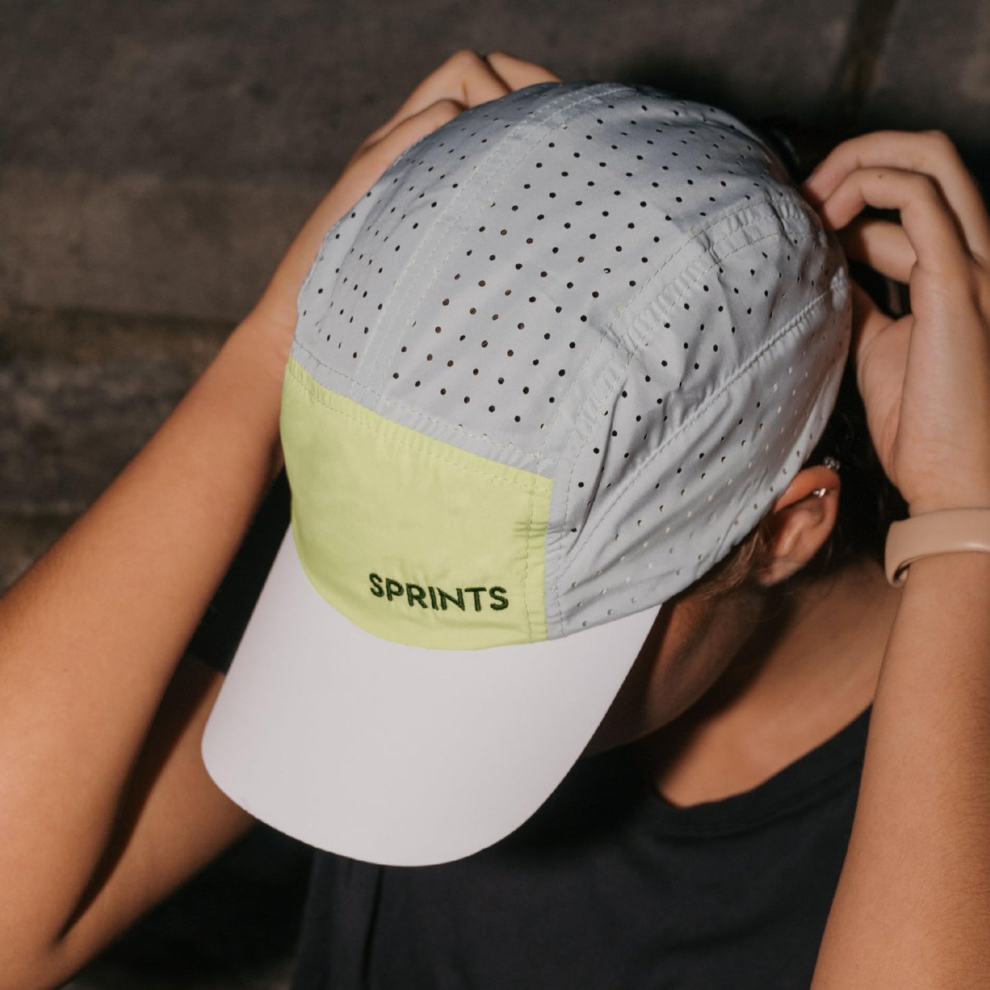 Sprints Race Day Performance HyperG Racing Cap | The Lightweight, Quick Dry, Running, Sport Hat, One Size, Unisex (Hive Minded) Multi