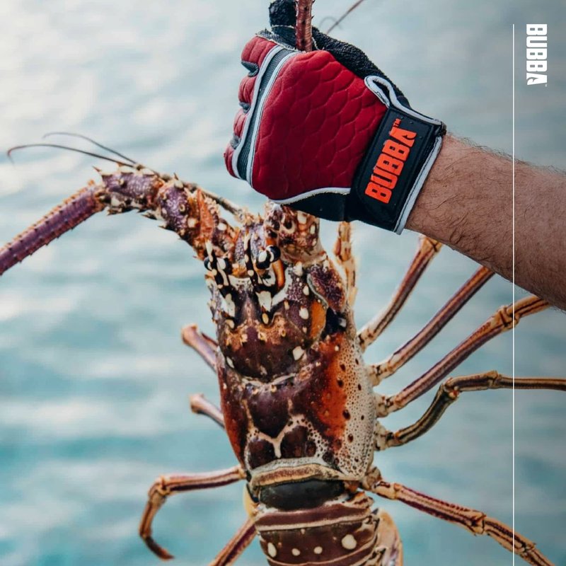 BUBBA Ultimate Fishing Gloves with Cut Resistant Construction, Cloth Thumb and Touch Screen Usability for Fishing, Angling, Boating and Outdoors, X-Large