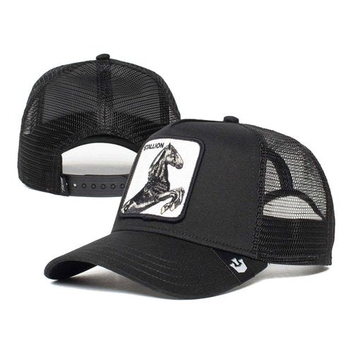 Goorin Bros. The Farm Unisex Original Adjustable Snapback Trucker Hat, Black (Stallion), One Size