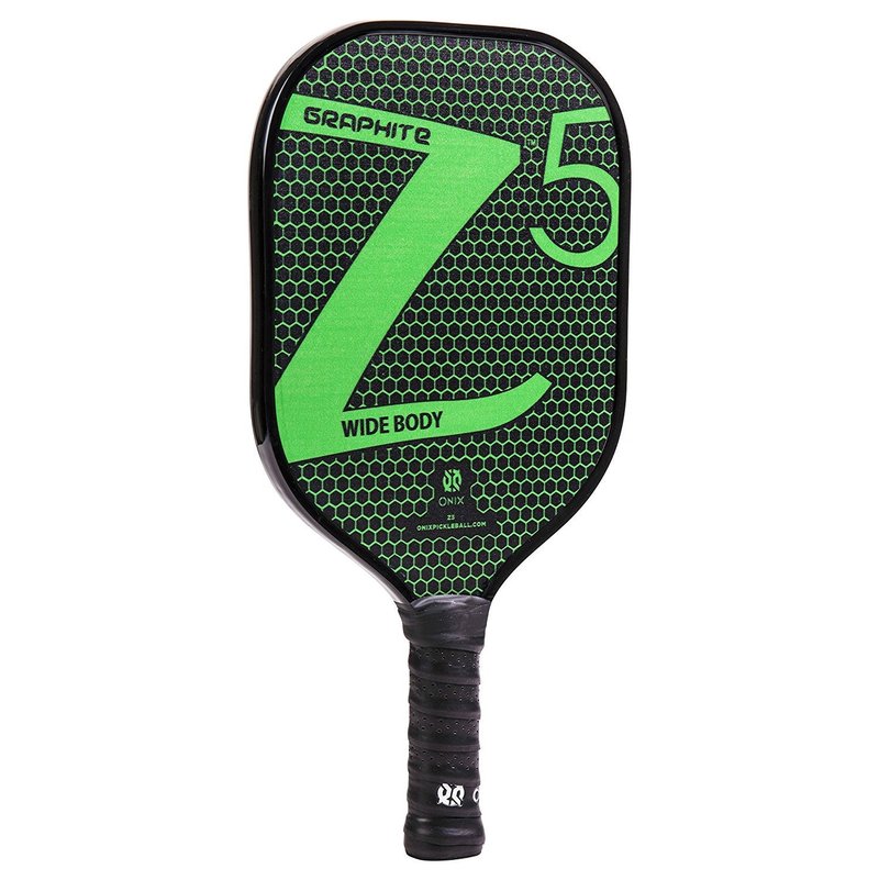 Onix Z5 Graphite Pickleball Paddle (Green) with Cushion Grip and Green Paddle Cover