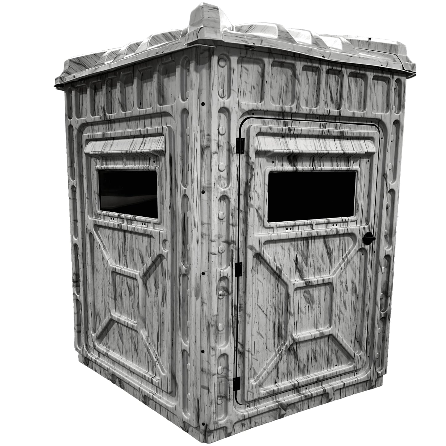 Outta Site Arctic 4-Sided Hunting Blind – 1-2 Persons Hard-Sided Ground Blind for Deer, Turkey Hunting – Snow Camo