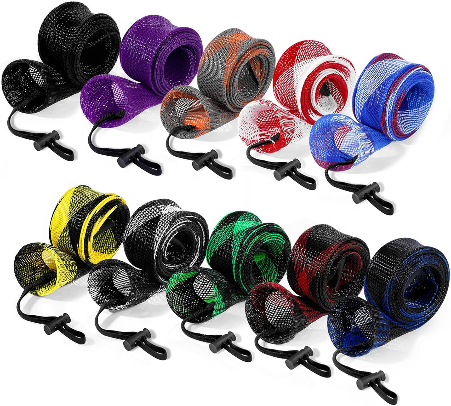 Fishing Rod Sleeve - Braided Mesh Fishing Rod Cover for Casting, Sea & Fly Rods | Durable Protection