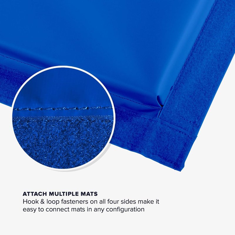 Premium Fitness & Exercise Mat - 4 ft x 8 ft x 2 in | Lightweight, Foldable Home Gym Mat for Yoga & Pilates