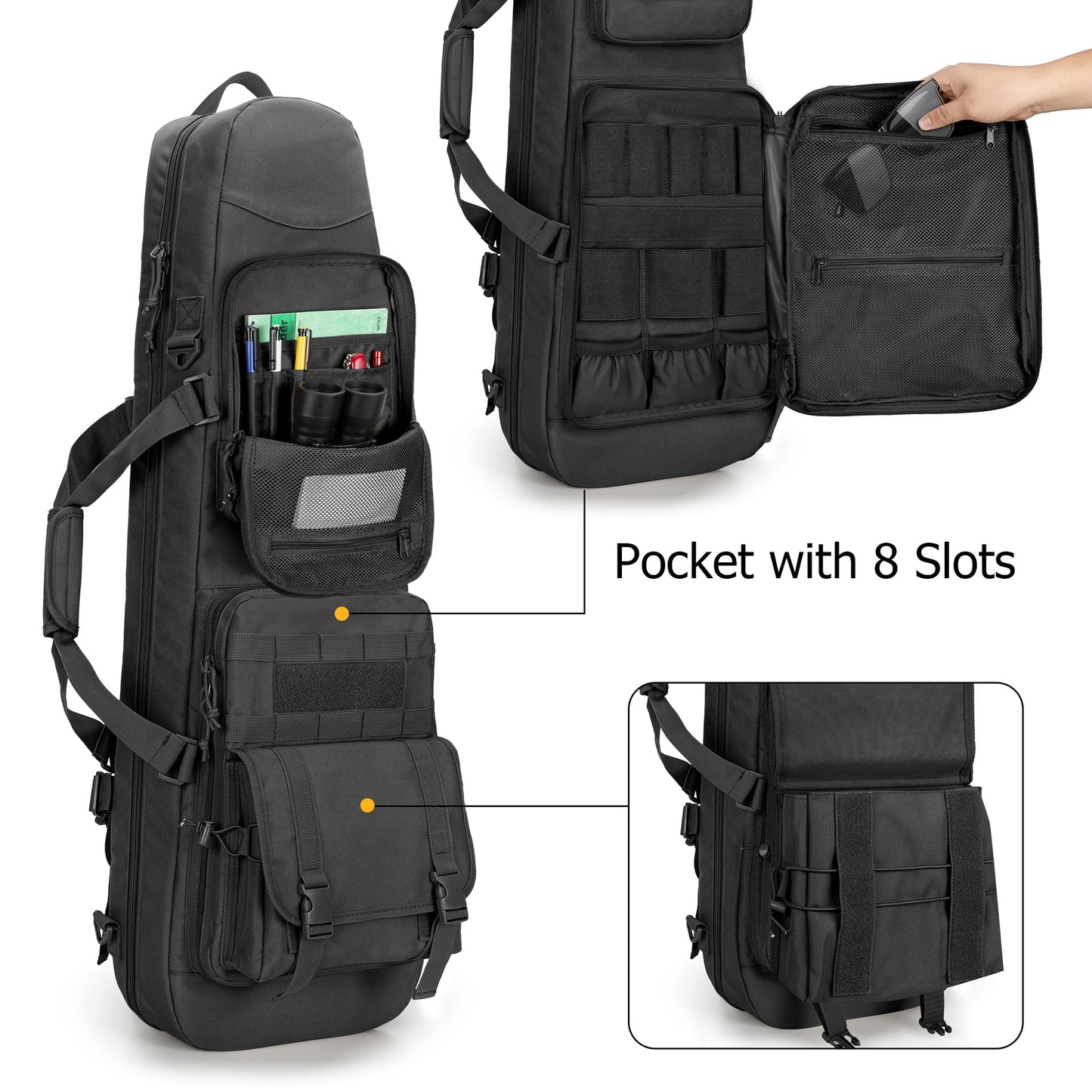 DSLEAF Long Soft Bag Backpack & Padded Duffle Bag