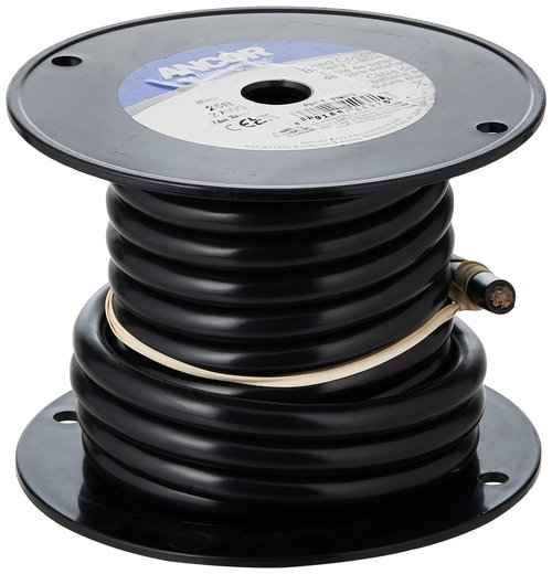 Ancor 114002 Tinned Copper Battery Cable, 2 AWG (32mm2), Black - 25ft