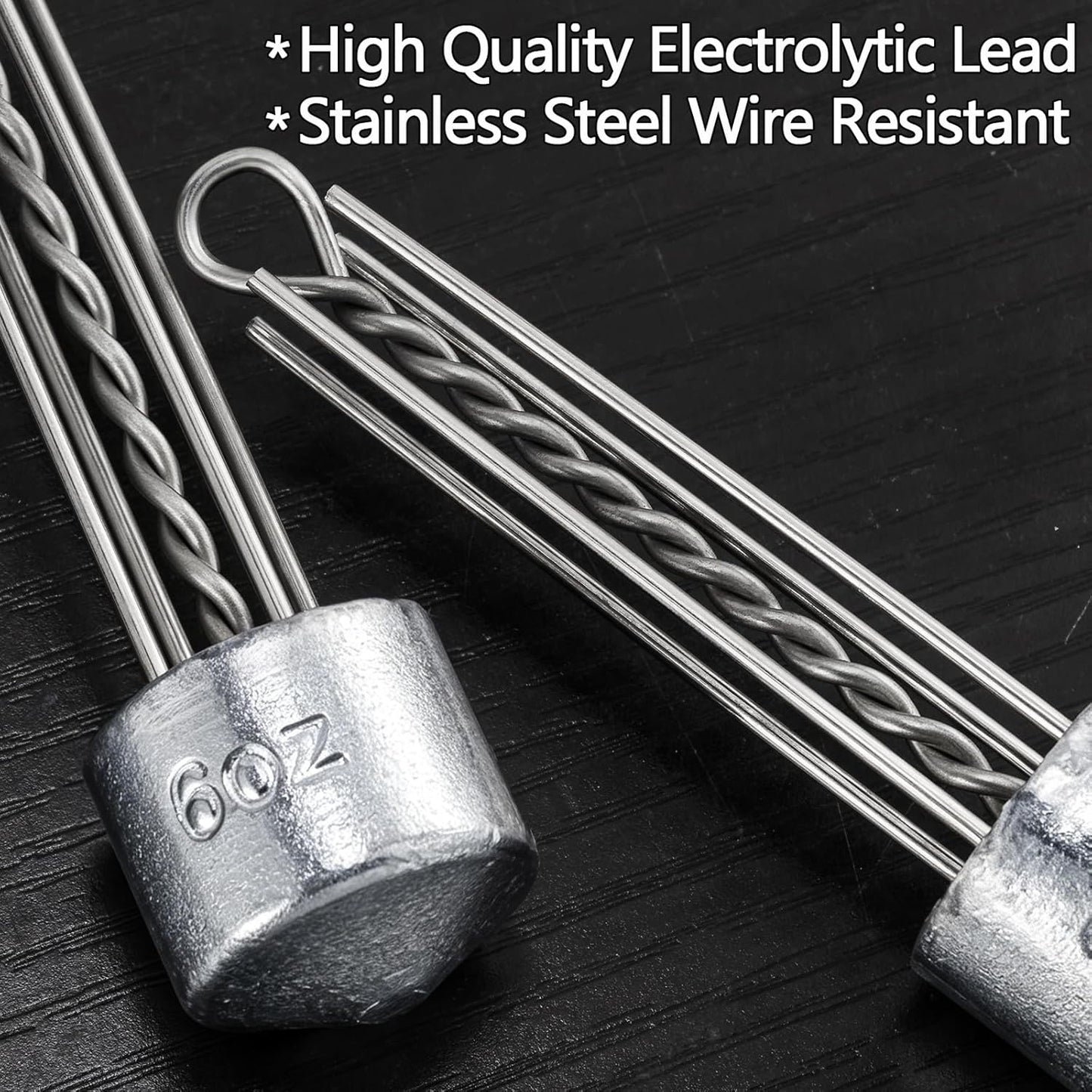Dr.Fish 5 Pack Spider Surf Fishing Weights - 1oz to 8oz Saltwater Sinker for Beach Casting