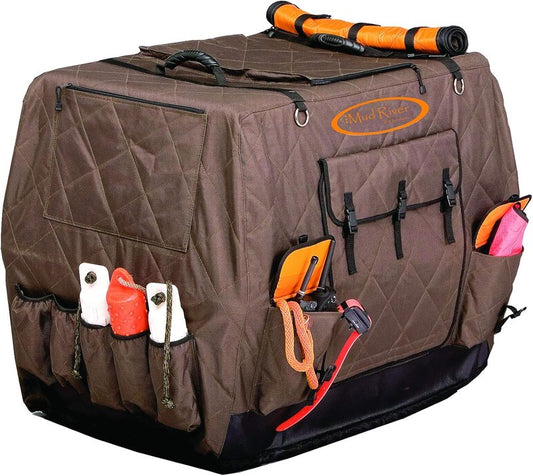 Dixie Kennel Cover - Durable Waterproof Dog Shade | Medium Brown Size