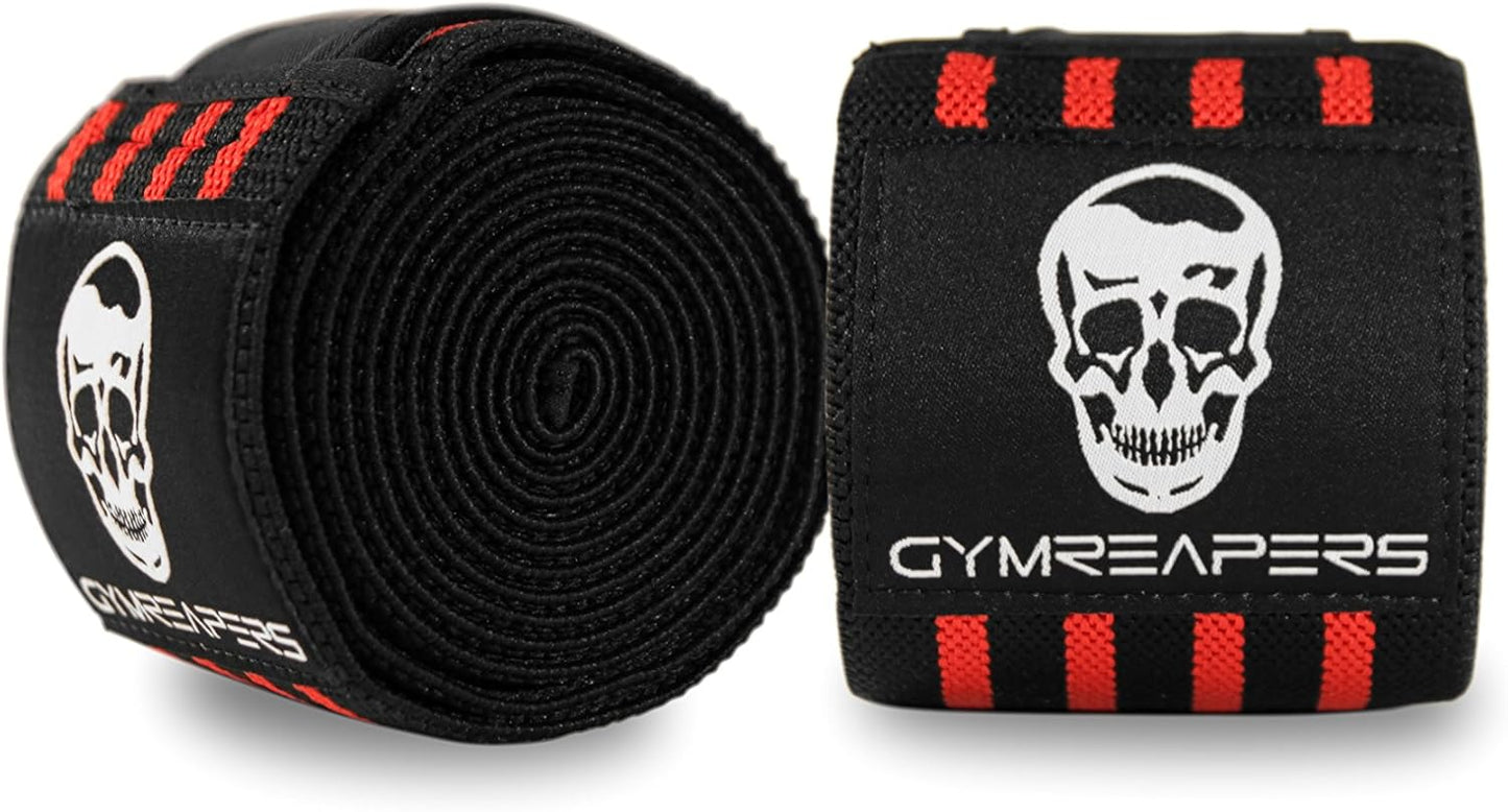 Knee Wraps for Squats & Powerlifting - 72 Inch Compression Support for Men & Women
