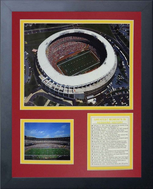 Legends Never Die RFK Stadium Framed Photo Collage, 11x14-Inch, (11661U)