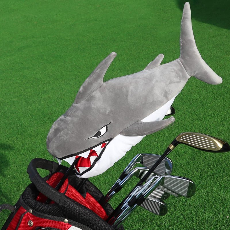Craftsman Golf Shark Golf Club Animal Driver Head Cover Headcover Plush Funny Golf Club Head Protector