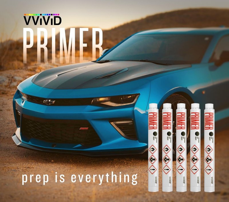 VViViD Primer Pen Adhesive Promoter - 5 Pack (0.66mL) for Vinyl Wrapping, Painting & More