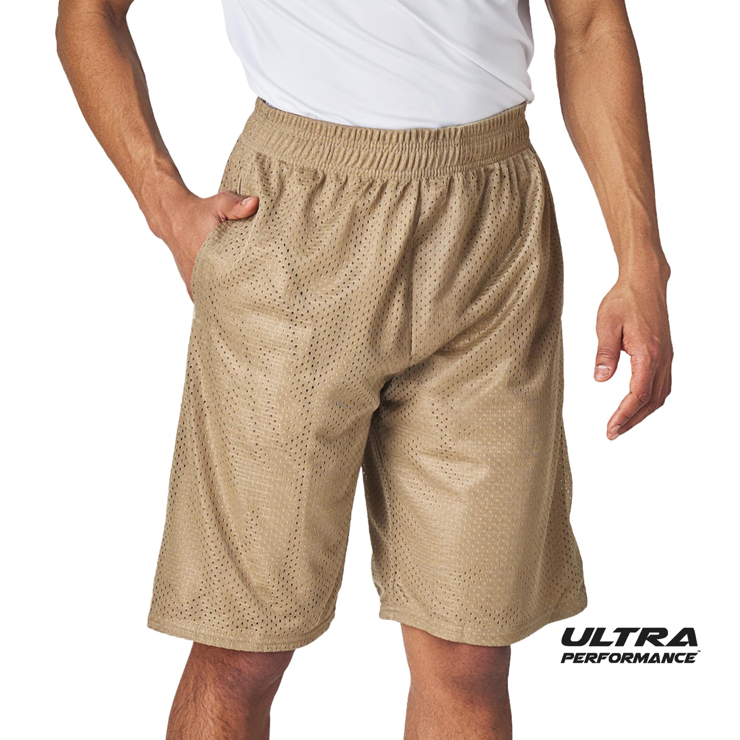 Ultra Performance Men's Athletic Mesh Short's 3 Pack Mens Basketball Shorts Gym Workout & Sport Short with Pockets for Men