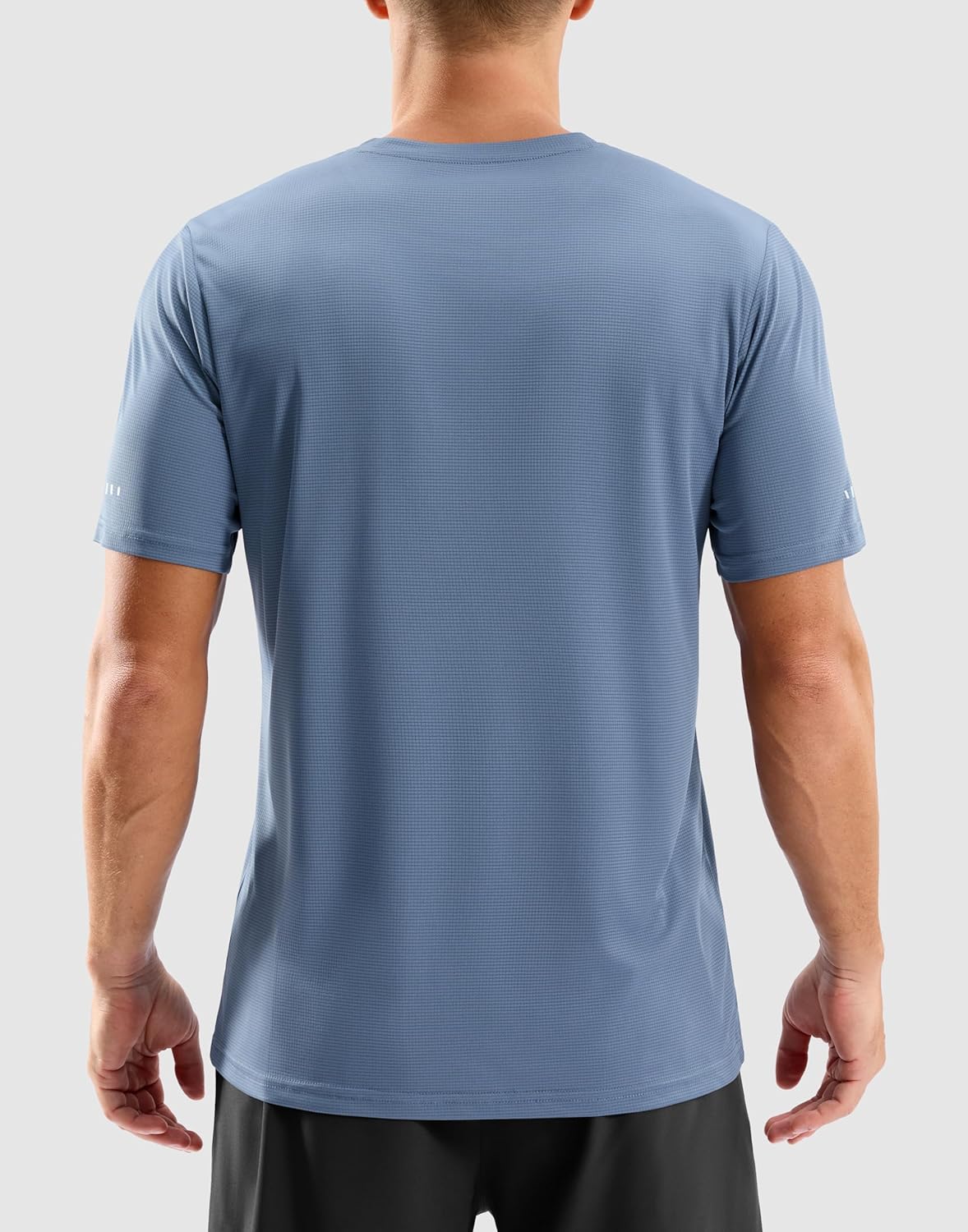 Men's Breathable Grid T-Shirts - Lightweight Dry Fit UPF 50+ Sun Protection Tee for Running & Hiking
