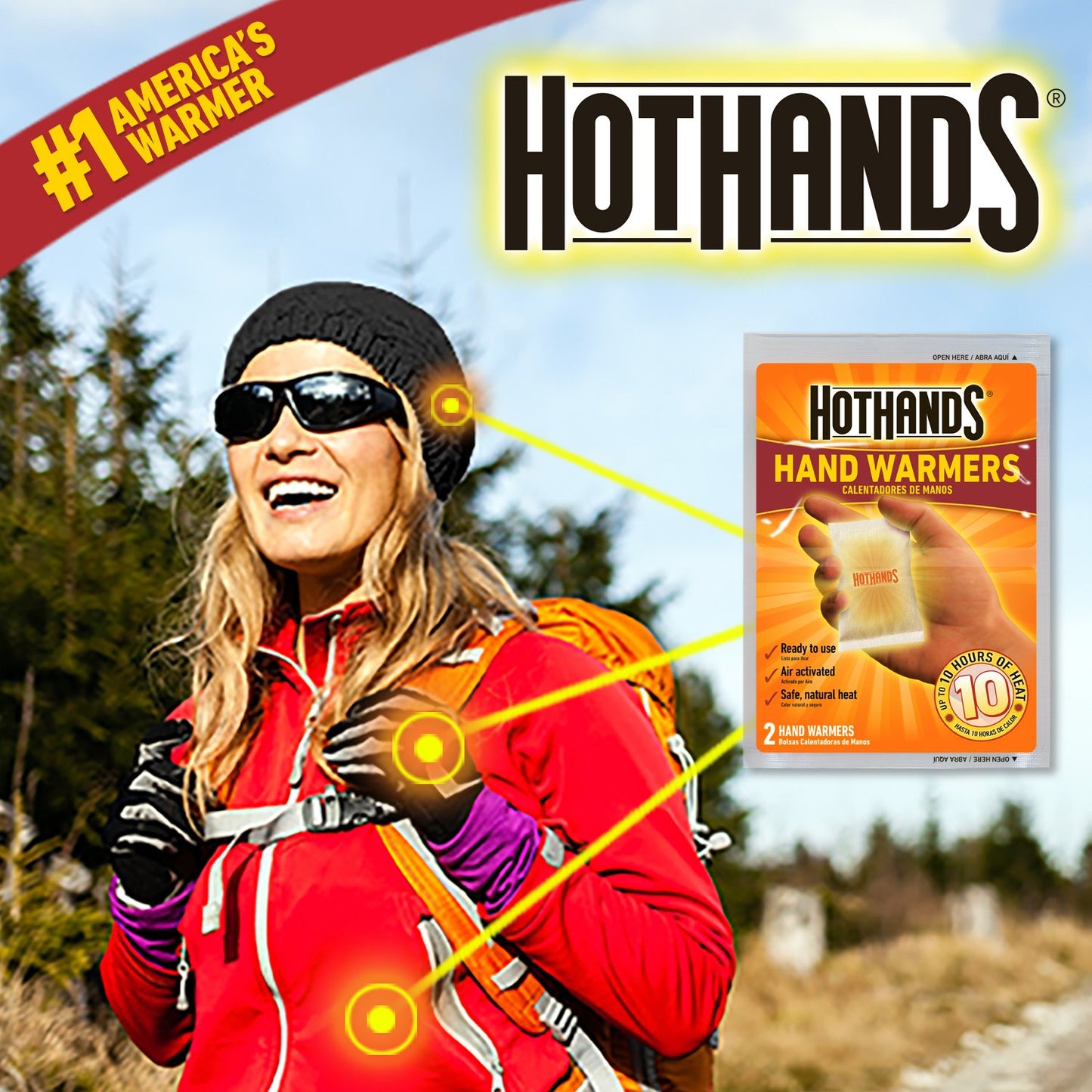 HotHands Hand Warmers Value Pack, 10 Pairs - America's Favorite Warmer