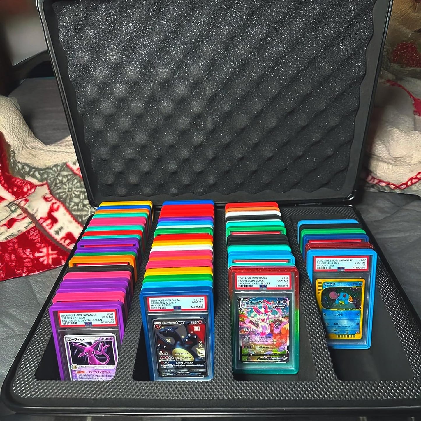 SLAB ARMOR Graded Card Storage Box - Holds 160+ PSA Slabs | Black Case with TSA Approved Lock