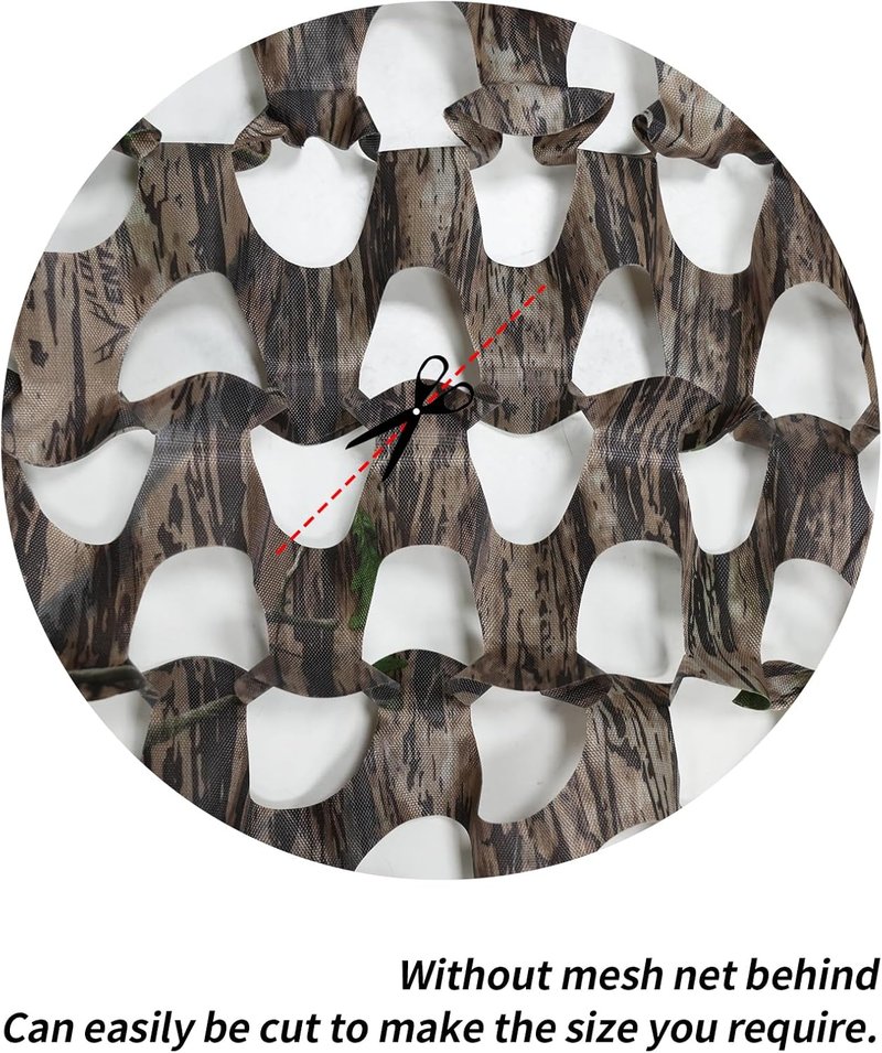 Camo Netting Roll for Hunting | Military-Grade Sunshade Material - 5' x 10'