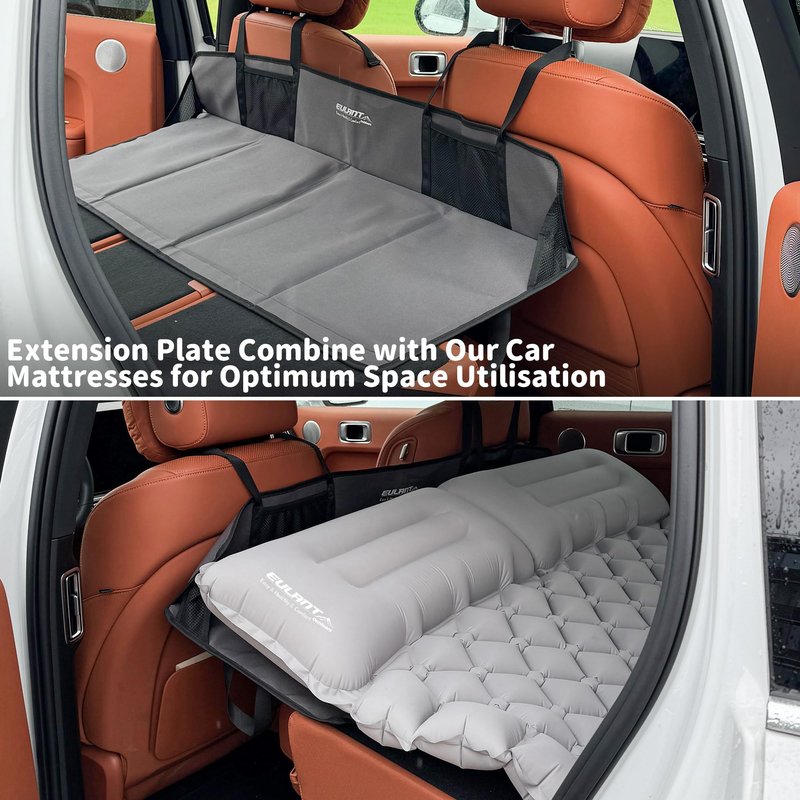 EULANT Foldable Portable Air Mattress for Backseat,Car Rear Seat Mattress Extension Plate,Folding Car Bed Mattress,Increase Travel Trunk Space & Car Bed Camping Space for Car/SUV/Model Y/3