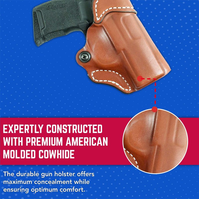 Desantis The Criss-Cross Holster, Tan, Right, FITS: SIG P365, P365 SAS