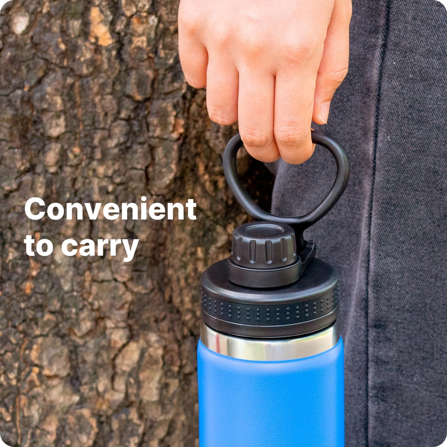 Bluwing Spout Lid for Hydro Flask 32 40 oz Wide Mouth, 2 Pack Replacement Lids Compatible with Hydro Flask 12-64oz Wide Mouth Water Bottle, BPA Free(2 Pack)