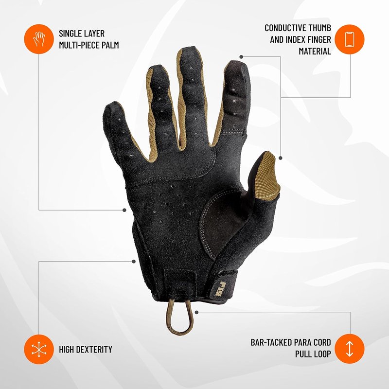 FDT Alpha Full Dexterity Shooting Gloves - Touchscreen Compatible, Breathable | 1 Pair