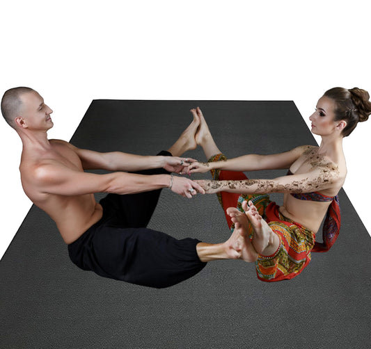 9' x 6' x 5.22mm Extra Large Yoga Mat Partner Aerial Grip Non-Slip Mat Dance Barefoot MMA Home Gym NO SHOES