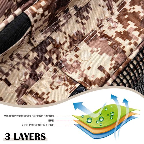 Goture Large Tackle Bag,Store Up to 8PCS 3700 Plus 4PCS 3600 Tackle Trays(Not Included),Water Resistant Saltwater Gear Storage Big Fishing Bag with EVA Bottom,Gifts for Men(21.65"x11.8"x15.16")-Khaki