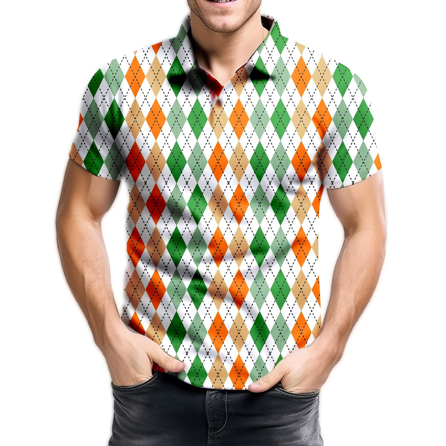 Mens 70s Golf Shirts for Men,Funny Golf Shirts for Men Short Sleeve,Mens 70s Shirt 70s Outfits for Men