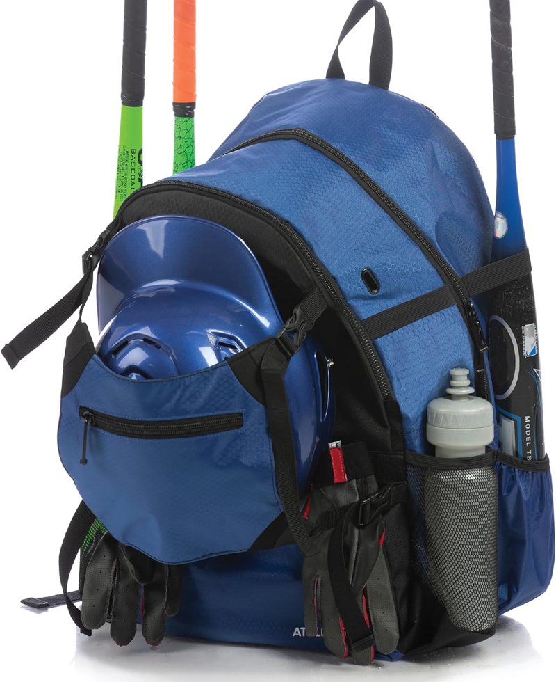 Athletico Advantage Baseball Bag - Durable Baseball Backpack with External Helmet Holder | Fits Youth & Adult Gear, Holds Bat, Glove & Shoes