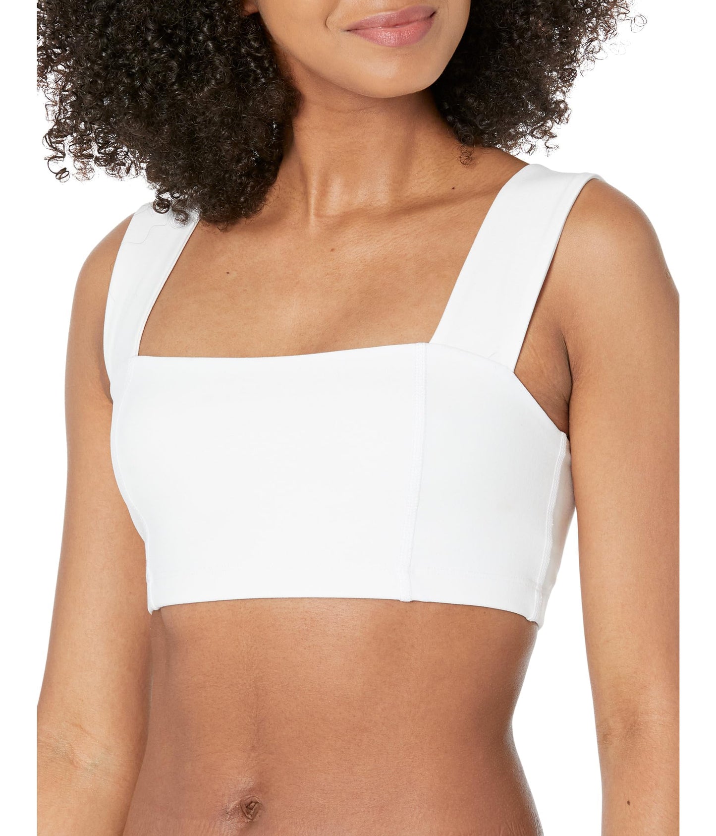 Beyond Yoga Womens Spacedye Squared Bra Cloud White SM One Size