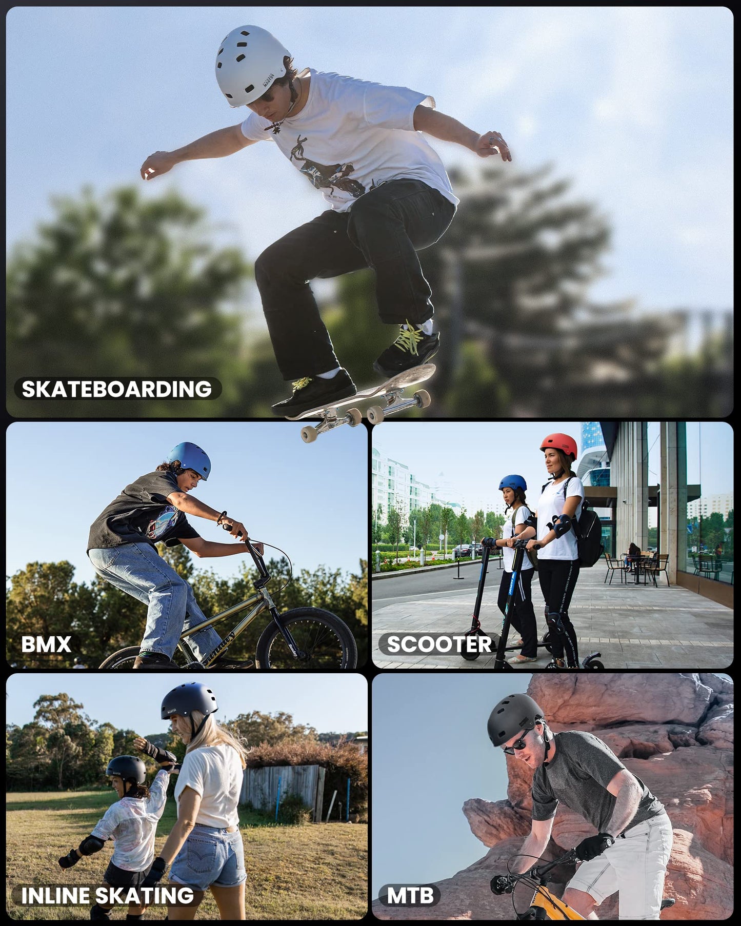 OutdoorMaster Skateboard Cycling Helmet - Two Removable Liners Ventilation Multi-Sport Scooter Roller Skate Inline Skating for Kids, Youth & Adults - S - Pink