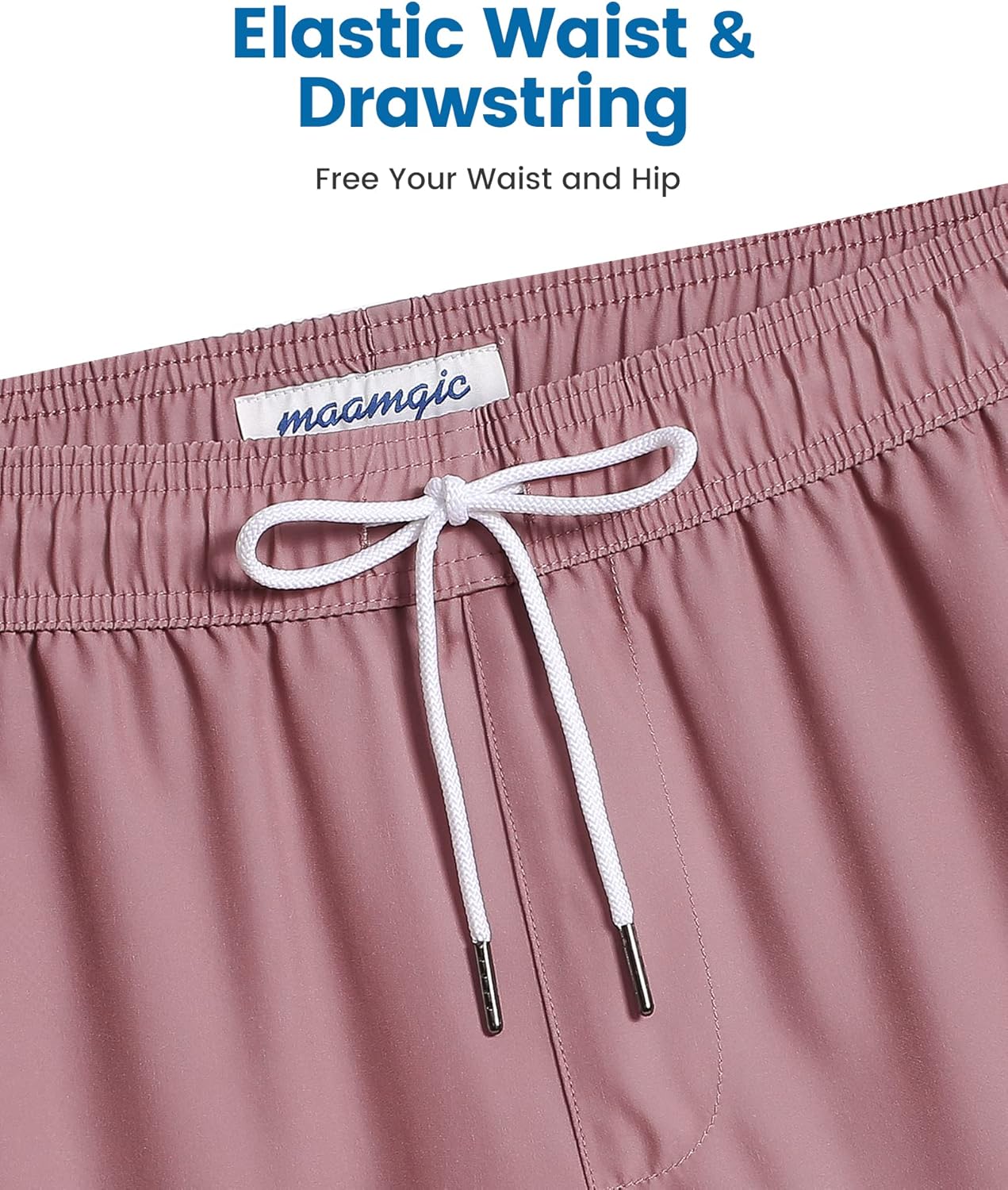 Men's 2-in-1 Swim Trunks - 7 Inch Board Shorts for Comfort & Style | Quick-Dry Swimwear