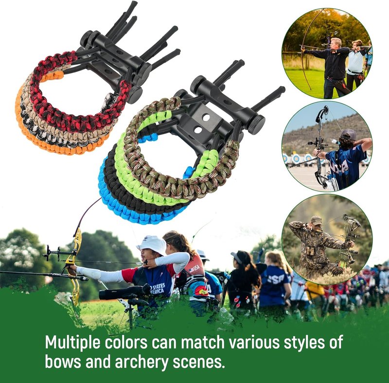 Compound Bow Wrist Sling - Adjustable Archery Strap for Hunting & Target Shooting | Durable & Comfortable