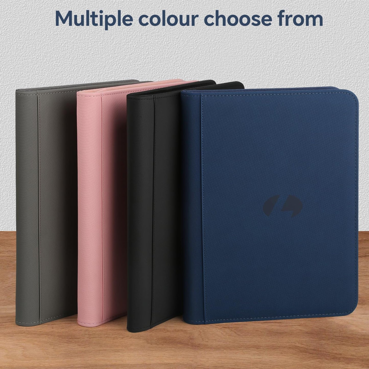 Trading Card Binder, Premium 9-Pocket Double Sided 540 Pocket PU Card Collection Binder, Collectible Trading Card Albums for MTG, TCG, Sports Cards (Pink)