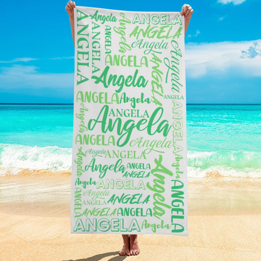 Esmtuaij Personalized Beach Towels for Kids and Adults, Custom Beach Towels with Name, Custom Quick-Drying Travel & Pool & Beach Towels,Customized Gifts for Women & Men & Children