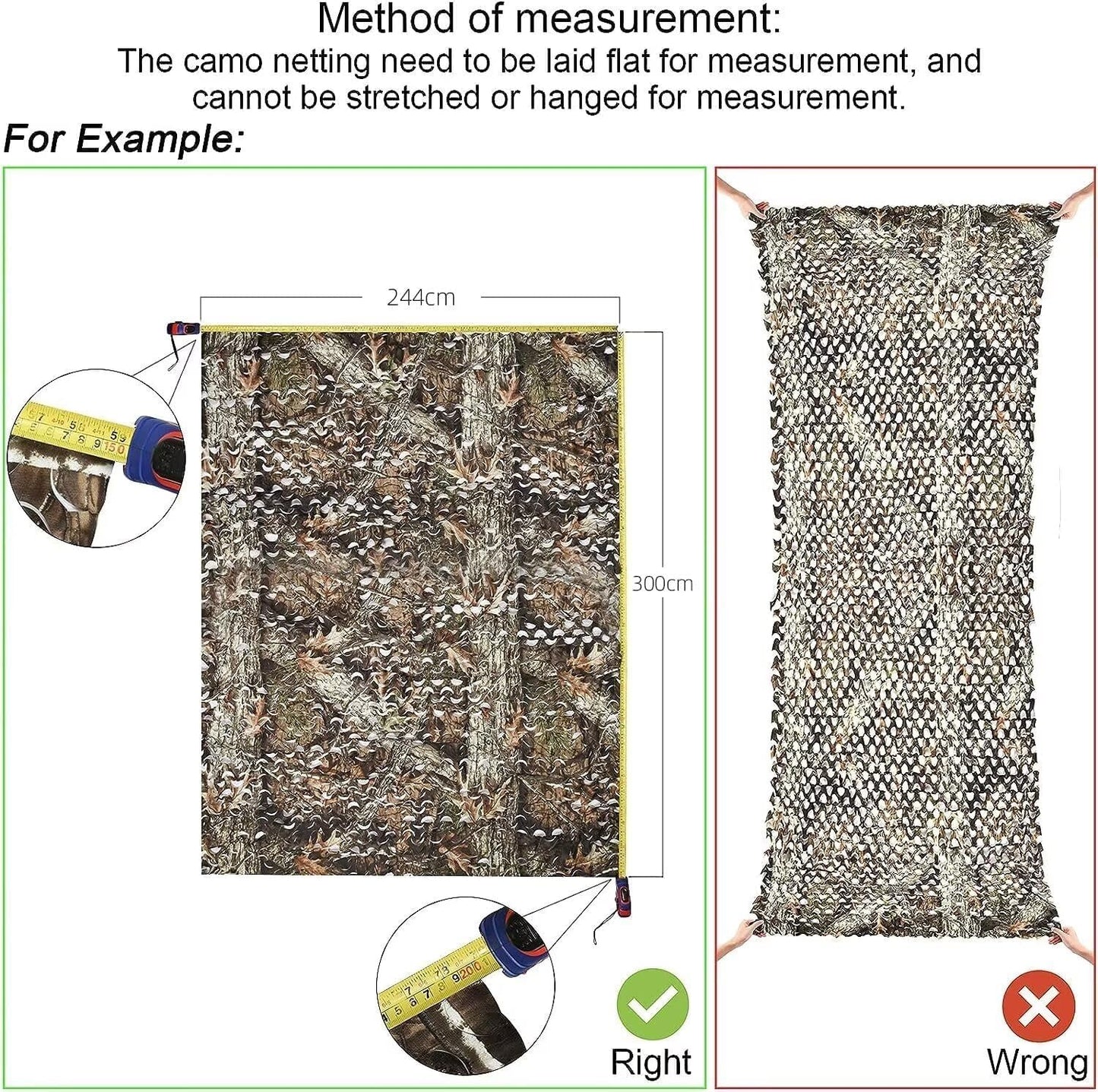Camo Netting for Hunting | Bulk Roll Military Sunshade - Durable, Versatile Design