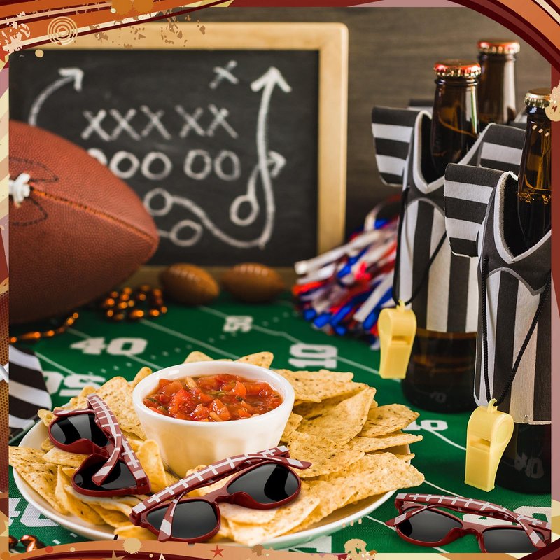 Relaxweex 12/24 Soccer Football Volleyball Basketball Softball Baseball Sunglasses Sport Team Gift Party Favors Bags Stuffers(Football,12)