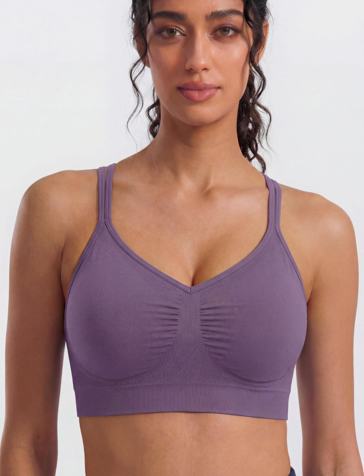 WANAYOU Criss Cross Back Sports Bras for Women Medium Support 3 Pack