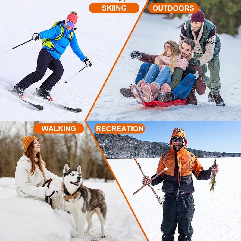 Heated Insoles, Heated Insoles Rechargeable, Foot Warmers with 3 Heating Levels, for Men and Women, Skiing, Hunting, Hiking, Camping, Outdoor Winter Use, Washable and Trimmable (S* 4-7.5)
