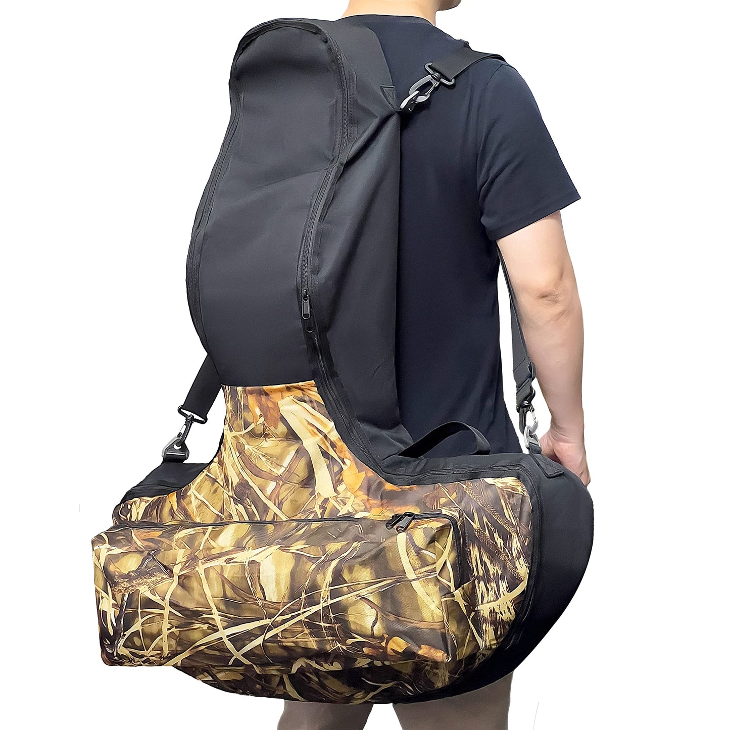 Silfrae Soft Crossbow Case Padded Crossbow Case for Crossbow with Scopes (Reed Camo)