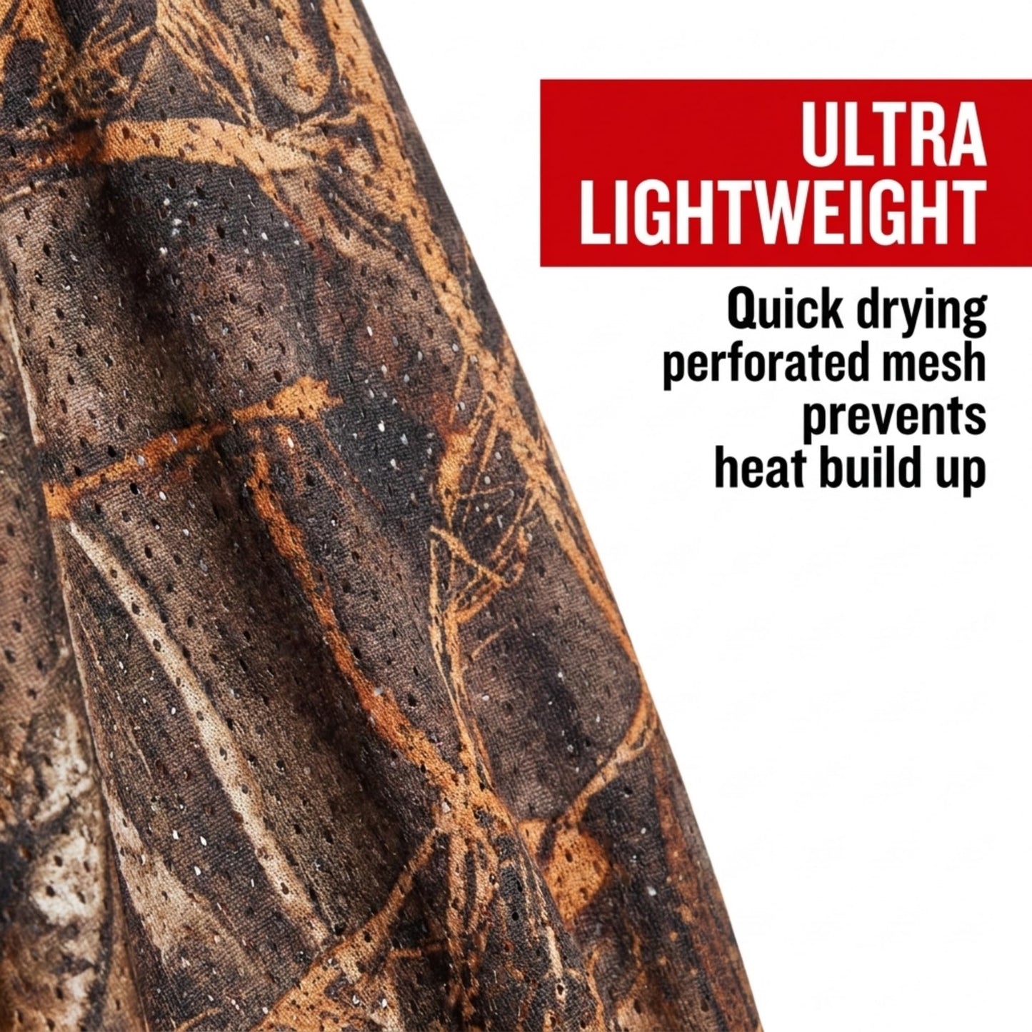 Camo Turkey Hunting Mask - Lightweight Camouflage Face Netting for Men