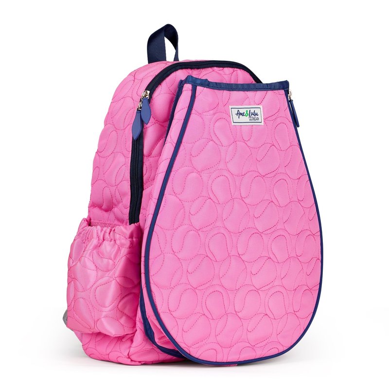 Ame & Lulu Little Love Tennis Backpack (Quilted Pink Tennis Balls)